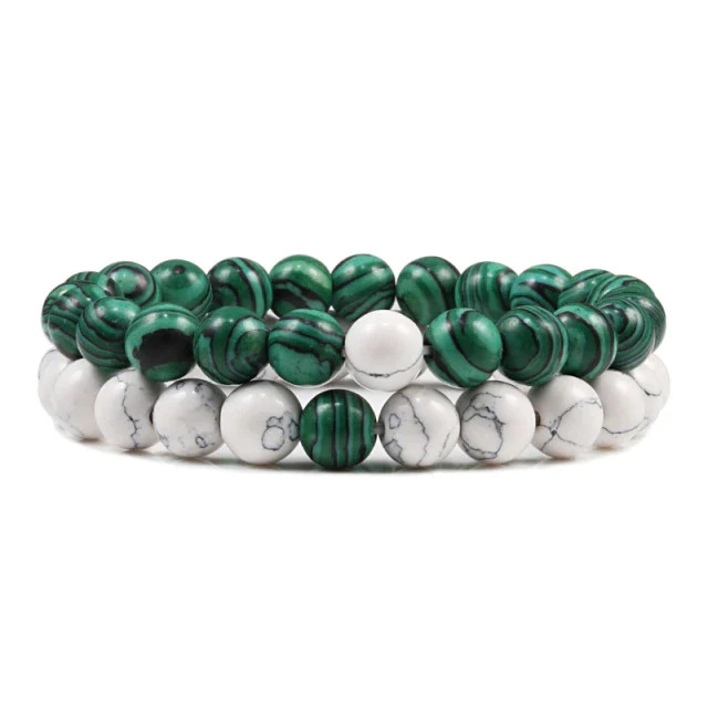 Armband Kralen | Groen + Wit - 51Dnspod | Smaakvolle damp – Verzendkosten vrij vanaf 40€ Armband Kralen | Groen + Wit - 51Dnspod | Smaakvolle damp – Verzendkosten vrij vanaf 40€