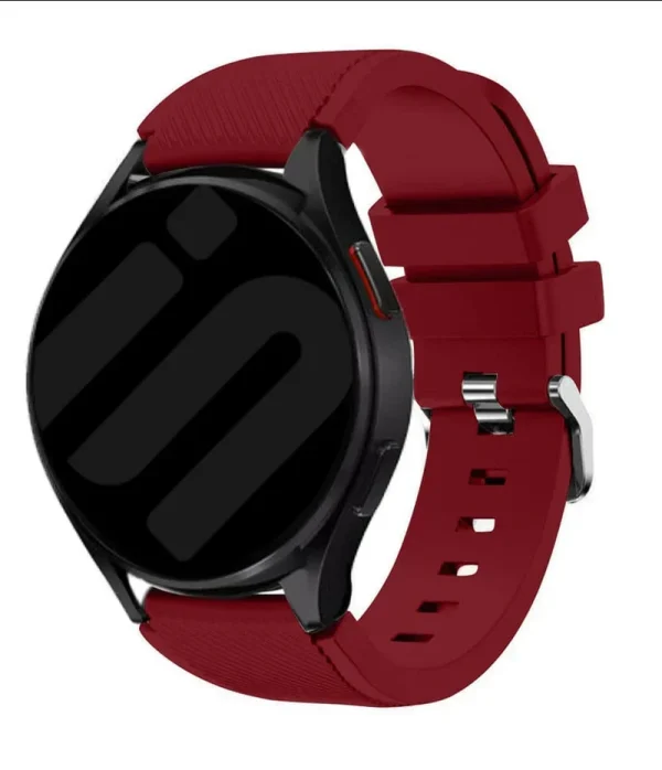 Amazfit Bip Max twill siliconen bandje (wijnrood) - 51Dnspod | Smaakvolle damp – Verzendkosten vrij vanaf 40€