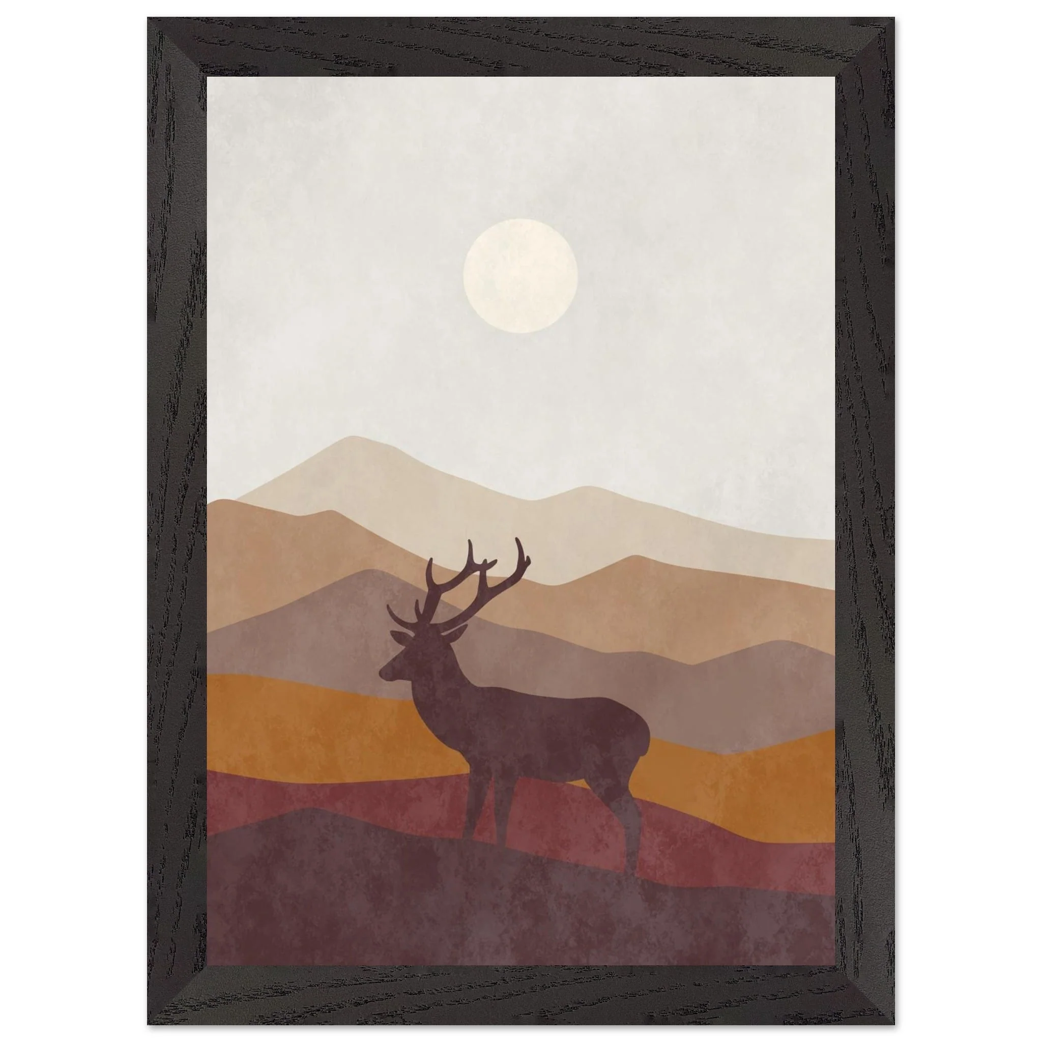 Artfulprints Poster met Lijst Boho – Highland calm - A4 21x29.7 cm - Bruin - 51Dnspod | Smaakvolle damp – Verzendkosten vrij vanaf 40€ Artfulprints Poster met Lijst Boho – Highland calm - A4 21x29.7 cm - Bruin - 51Dnspod | Smaakvolle damp – Verzendkosten vrij vanaf 40€
