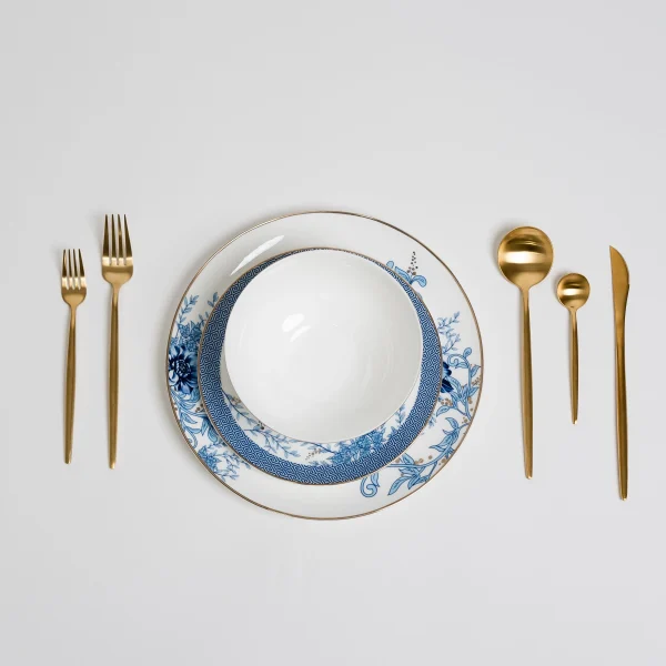 Blauw Bloemen Bordenset - 51Dnspod | Smaakvolle damp – Verzendkosten vrij vanaf 40€
