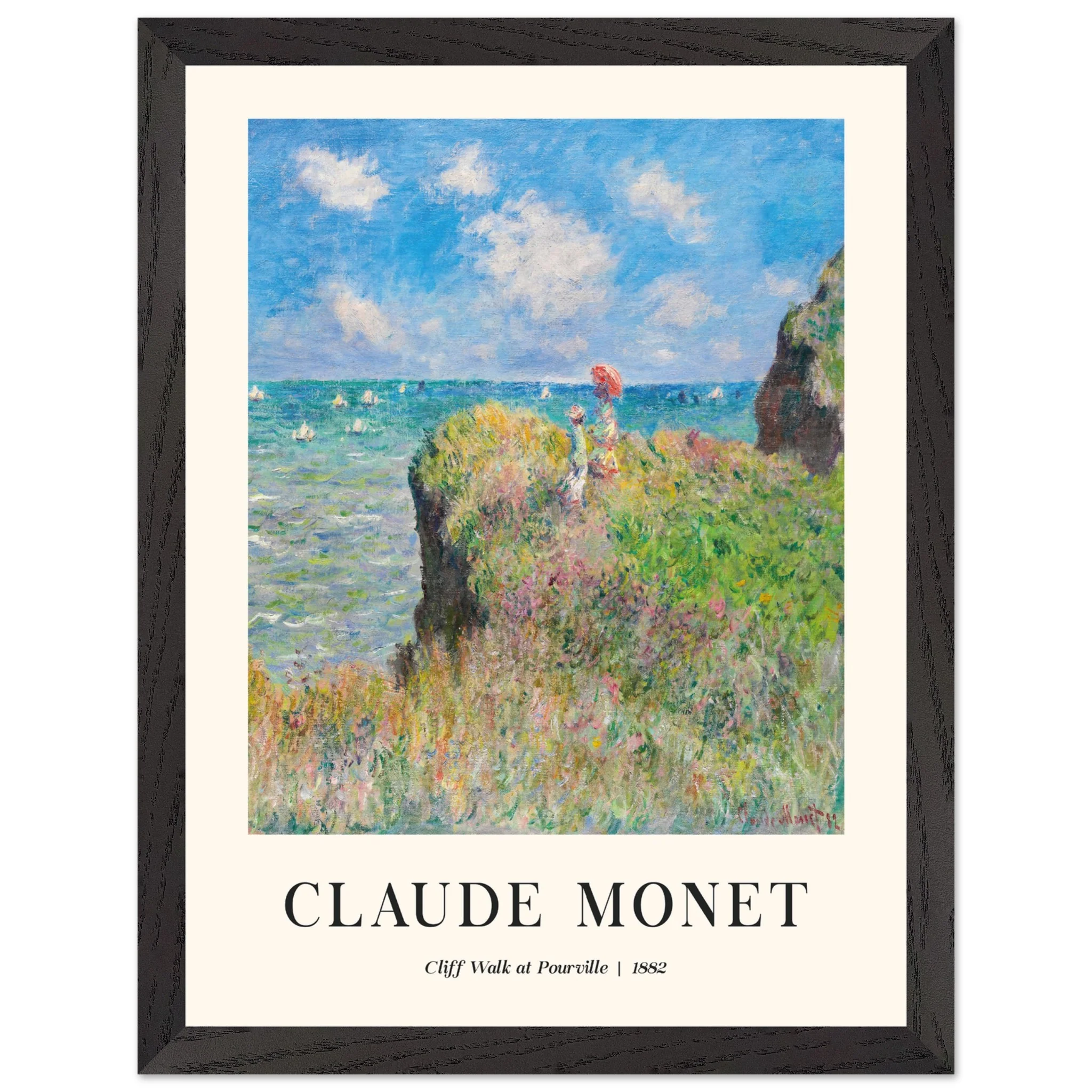 Artfulprints Poster met Lijst Claude Monet - Cliff walk at Pourville - 30x40 cm - Blauw - 51Dnspod | Smaakvolle damp – Verzendkosten vrij vanaf 40€ Artfulprints Poster met Lijst Claude Monet - Cliff walk at Pourville - 30x40 cm - Blauw - 51Dnspod | Smaakvolle damp – Verzendkosten vrij vanaf 40€