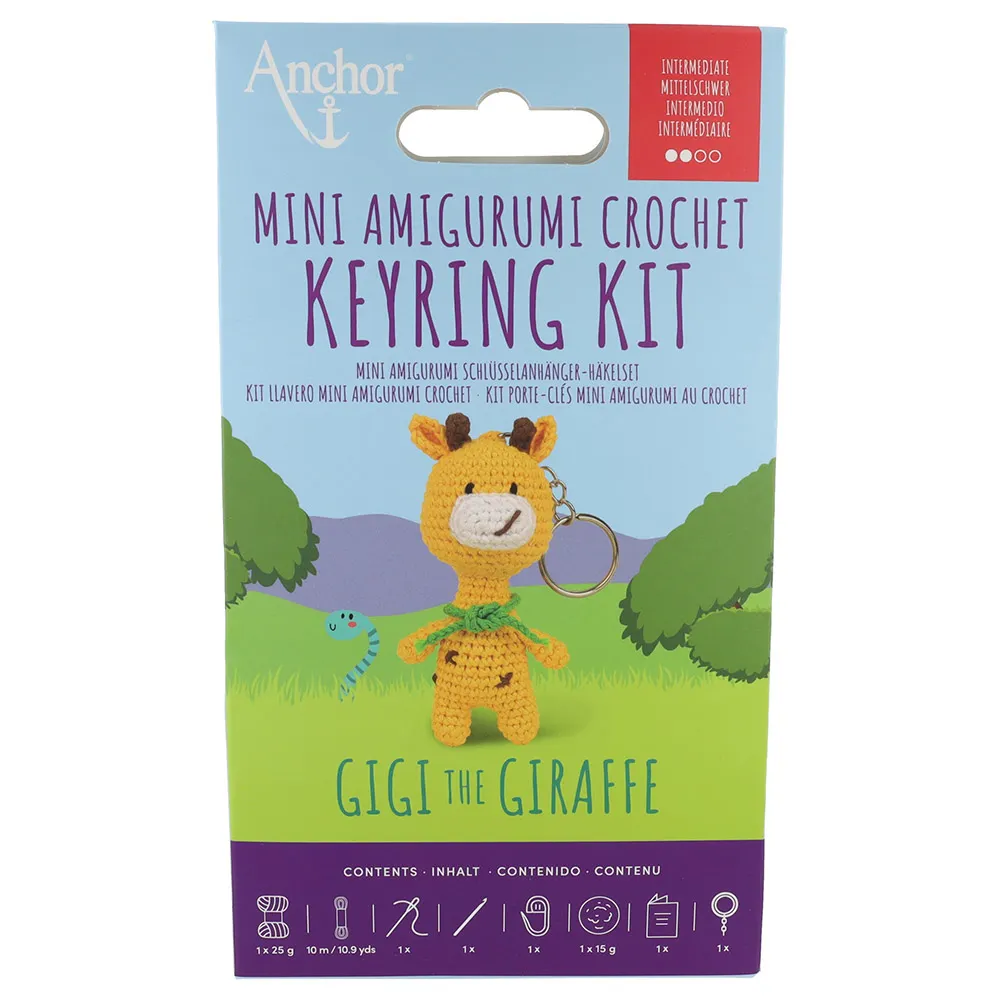 Anchor Mini amigurumi haak kit - sleutelhanger giraf - 51Dnspod | Smaakvolle damp – Verzendkosten vrij vanaf 40€ Anchor Mini amigurumi haak kit - sleutelhanger giraf - 51Dnspod | Smaakvolle damp – Verzendkosten vrij vanaf 40€