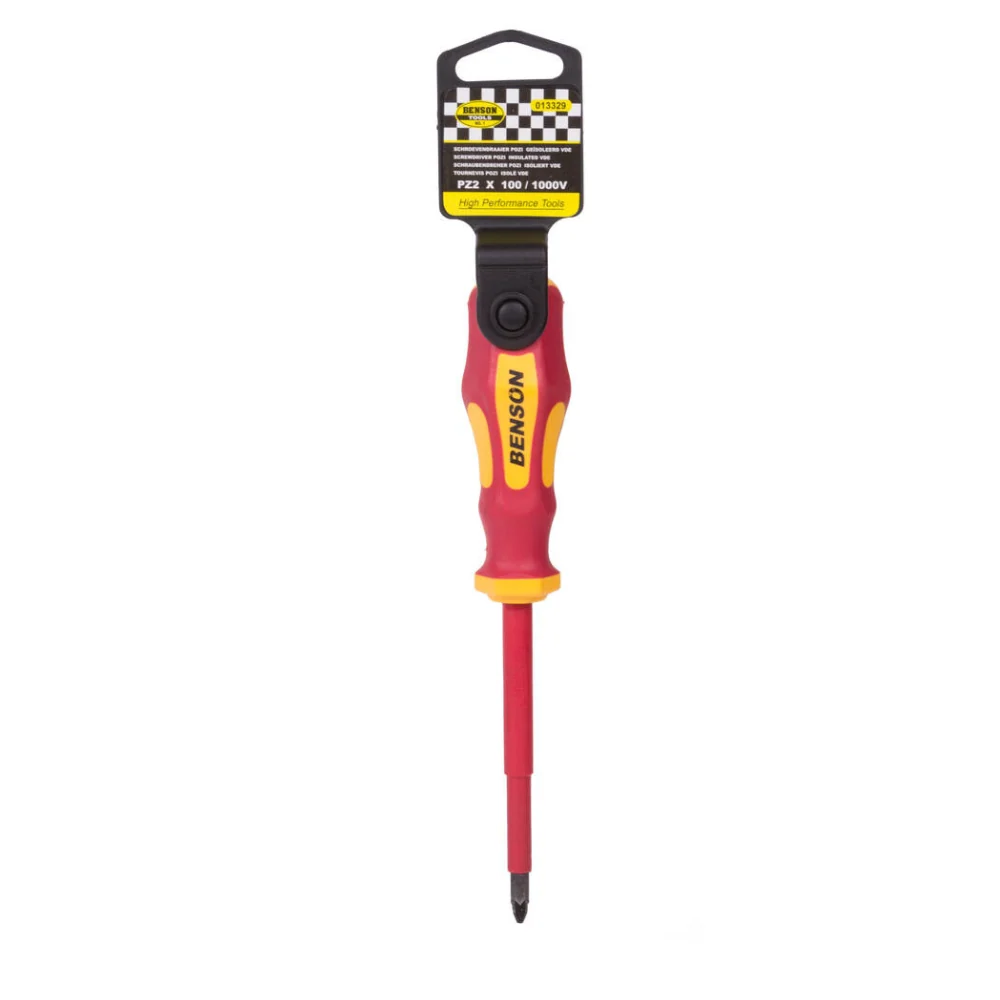 Benson Schroevendraaier Pozidriv - PZ2 x 100 mm - Rood - Geïsoleerde VDE - 51Dnspod | Smaakvolle damp – Verzendkosten vrij vanaf 40€ Benson Schroevendraaier Pozidriv - PZ2 x 100 mm - Rood - Geïsoleerde VDE - 51Dnspod | Smaakvolle damp – Verzendkosten vrij vanaf 40€
