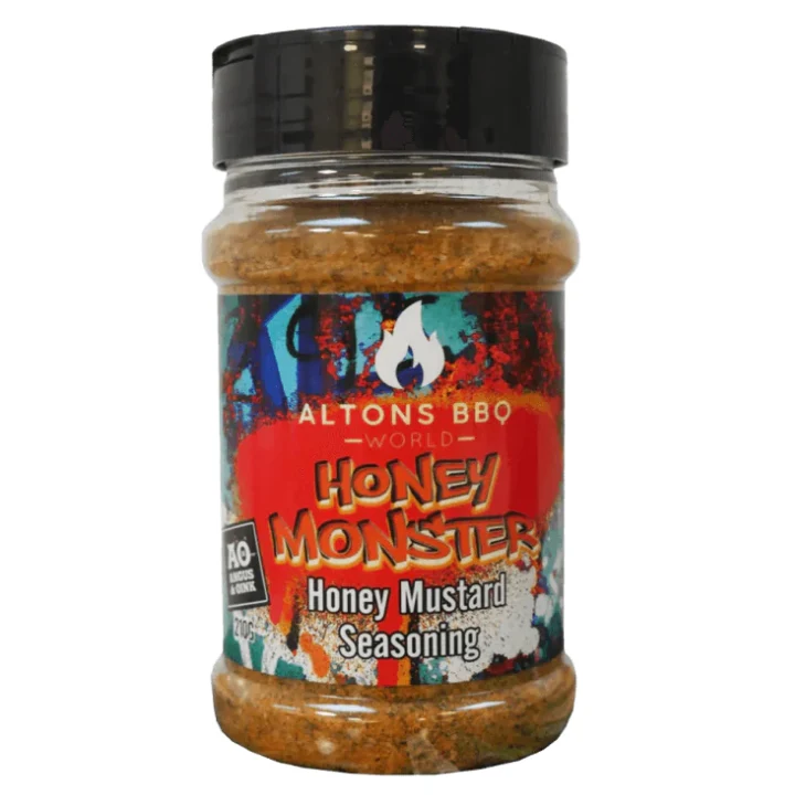 Angus&Oink x Altons Honey Monster Rub 210 gram - 51Dnspod | Smaakvolle damp – Verzendkosten vrij vanaf 40€ Angus&Oink x Altons Honey Monster Rub 210 gram - 51Dnspod | Smaakvolle damp – Verzendkosten vrij vanaf 40€