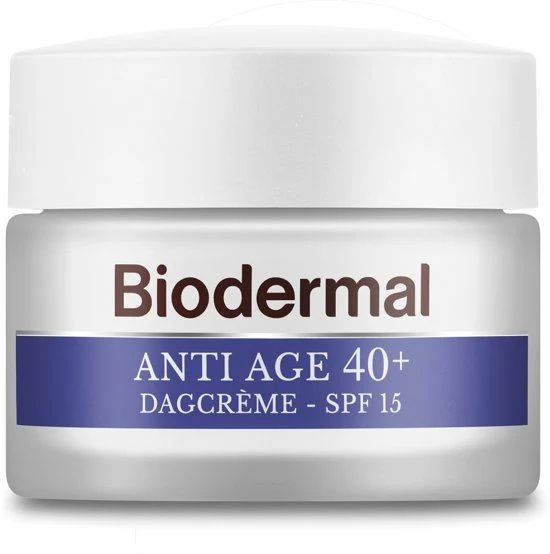 Biodermal Anti Age 40+ - Dagcrème tegen huidveroudering - SPF15 - 50ml - 51Dnspod | Smaakvolle damp – Verzendkosten vrij vanaf 40€ Biodermal Anti Age 40+ - Dagcrème tegen huidveroudering - SPF15 - 50ml - 51Dnspod | Smaakvolle damp – Verzendkosten vrij vanaf 40€