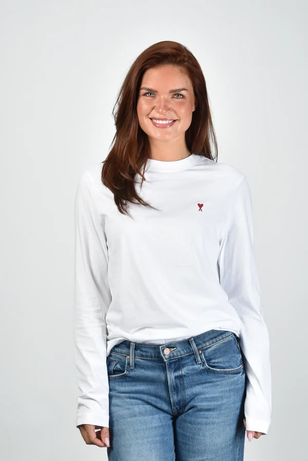 Ami Paris t-shirt ADC Ts Ml Rouge BFUTS235.724 blanc - 51Dnspod | Smaakvolle damp – Verzendkosten vrij vanaf 40€