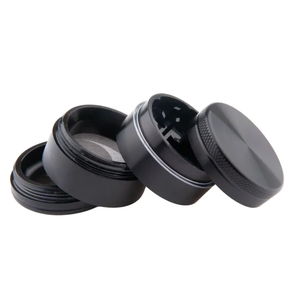 Aluminium Grinder 4-Delig 40mm Zwart | Wiet Grinder - 51Dnspod | Smaakvolle damp – Verzendkosten vrij vanaf 40€