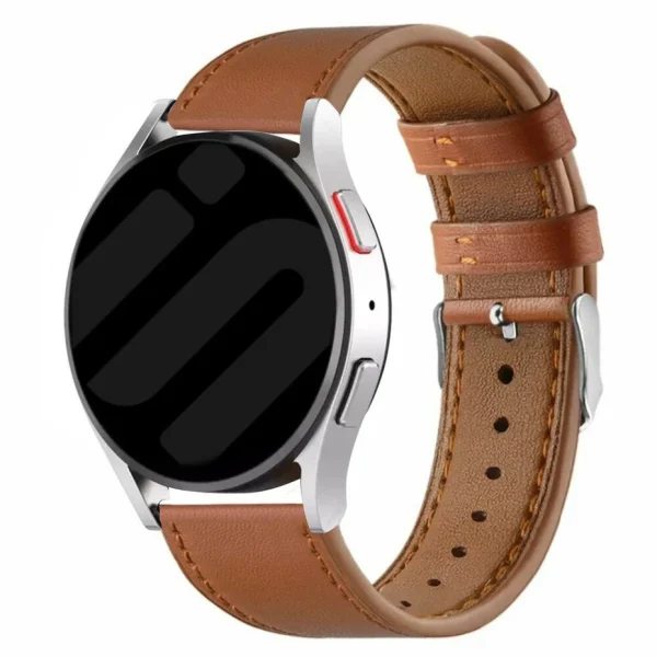 Amazfit Balance Ultra modern leren band (bruin) - 51Dnspod | Smaakvolle damp – Verzendkosten vrij vanaf 40€