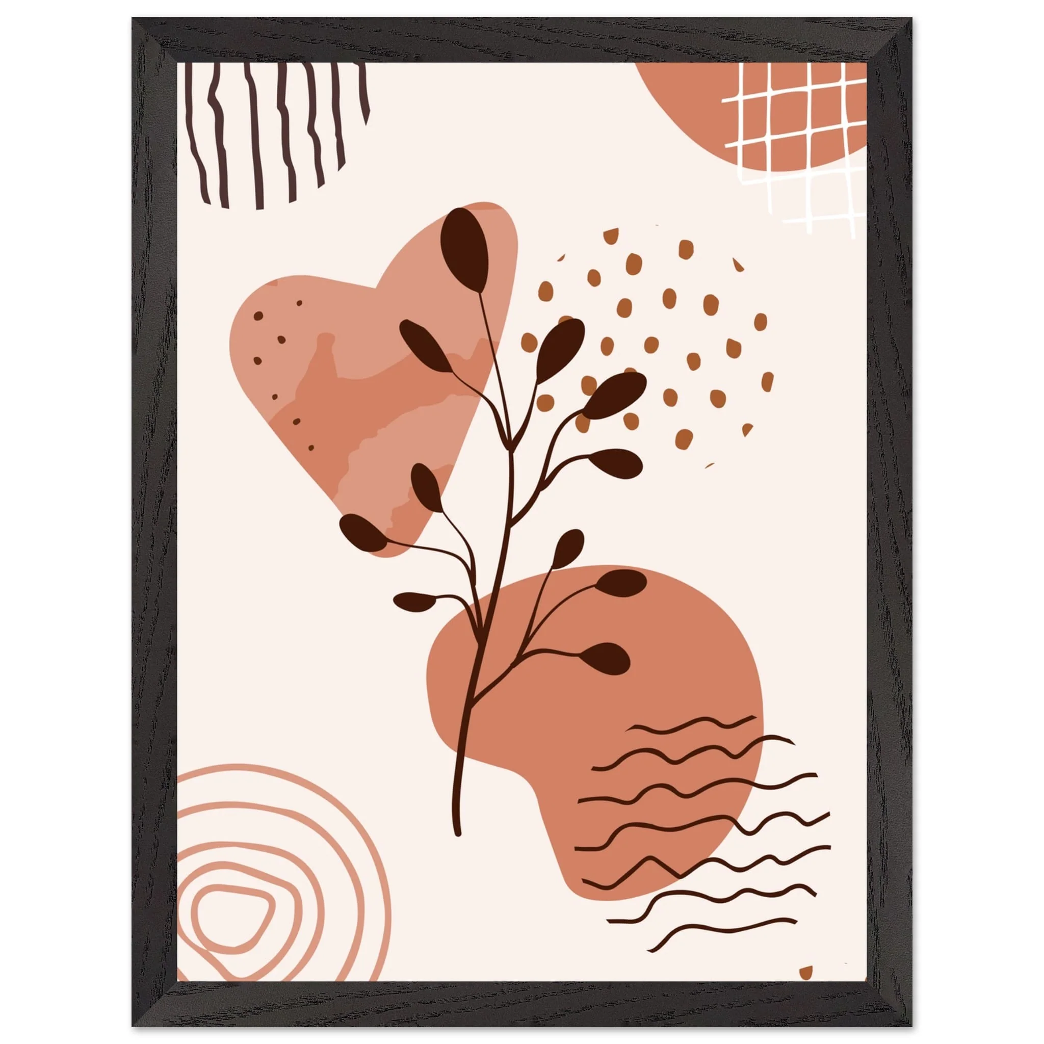 Artfulprints Poster met Lijst Boho – Nature swirl - 30x40 cm - Bruin - 51Dnspod | Smaakvolle damp – Verzendkosten vrij vanaf 40€ Artfulprints Poster met Lijst Boho – Nature swirl - 30x40 cm - Bruin - 51Dnspod | Smaakvolle damp – Verzendkosten vrij vanaf 40€