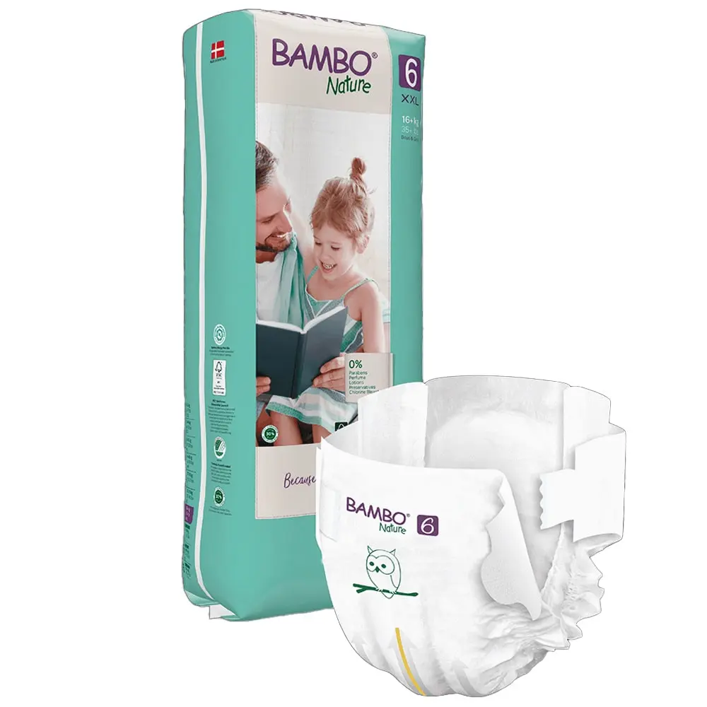 Bambo Nature XL 6 - Luiers (Grootverpakking) - 51Dnspod | Smaakvolle damp – Verzendkosten vrij vanaf 40€ Bambo Nature XL 6 - Luiers (Grootverpakking) - 51Dnspod | Smaakvolle damp – Verzendkosten vrij vanaf 40€