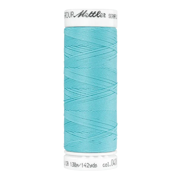 Amann Mettler - Seraflex elastisch naaigaren 130m - 0408 Aqua - 51Dnspod | Smaakvolle damp – Verzendkosten vrij vanaf 40€