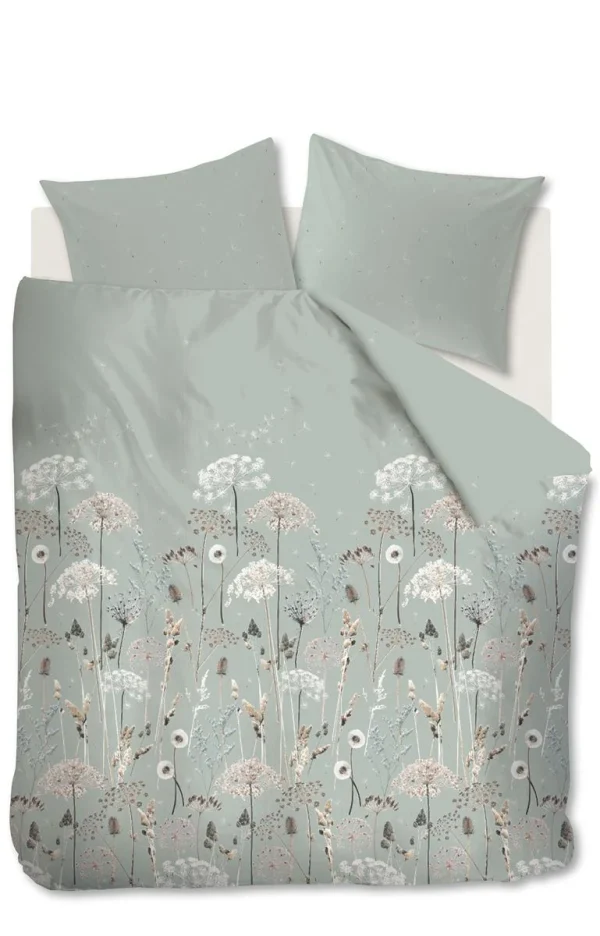 Ariadne at Home dekbedovertrek Flowers - 260x200/220 cm - groen - 51Dnspod | Smaakvolle damp – Verzendkosten vrij vanaf 40€