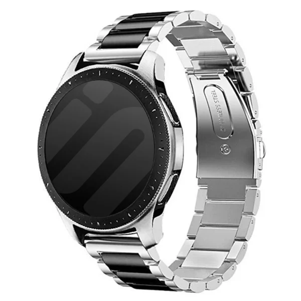 Amazfit Balance 3 stalen band (zilver/zwart) - 51Dnspod | Smaakvolle damp – Verzendkosten vrij vanaf 40€