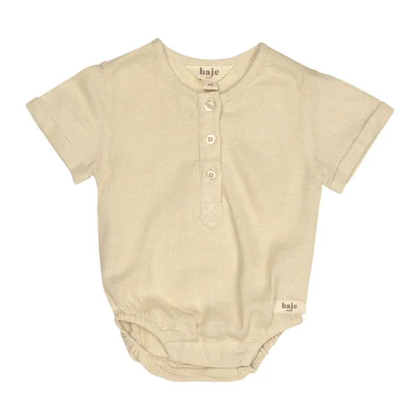 Baje Studio - linen bodysuit Hervey - sand - 51Dnspod | Smaakvolle damp – Verzendkosten vrij vanaf 40€