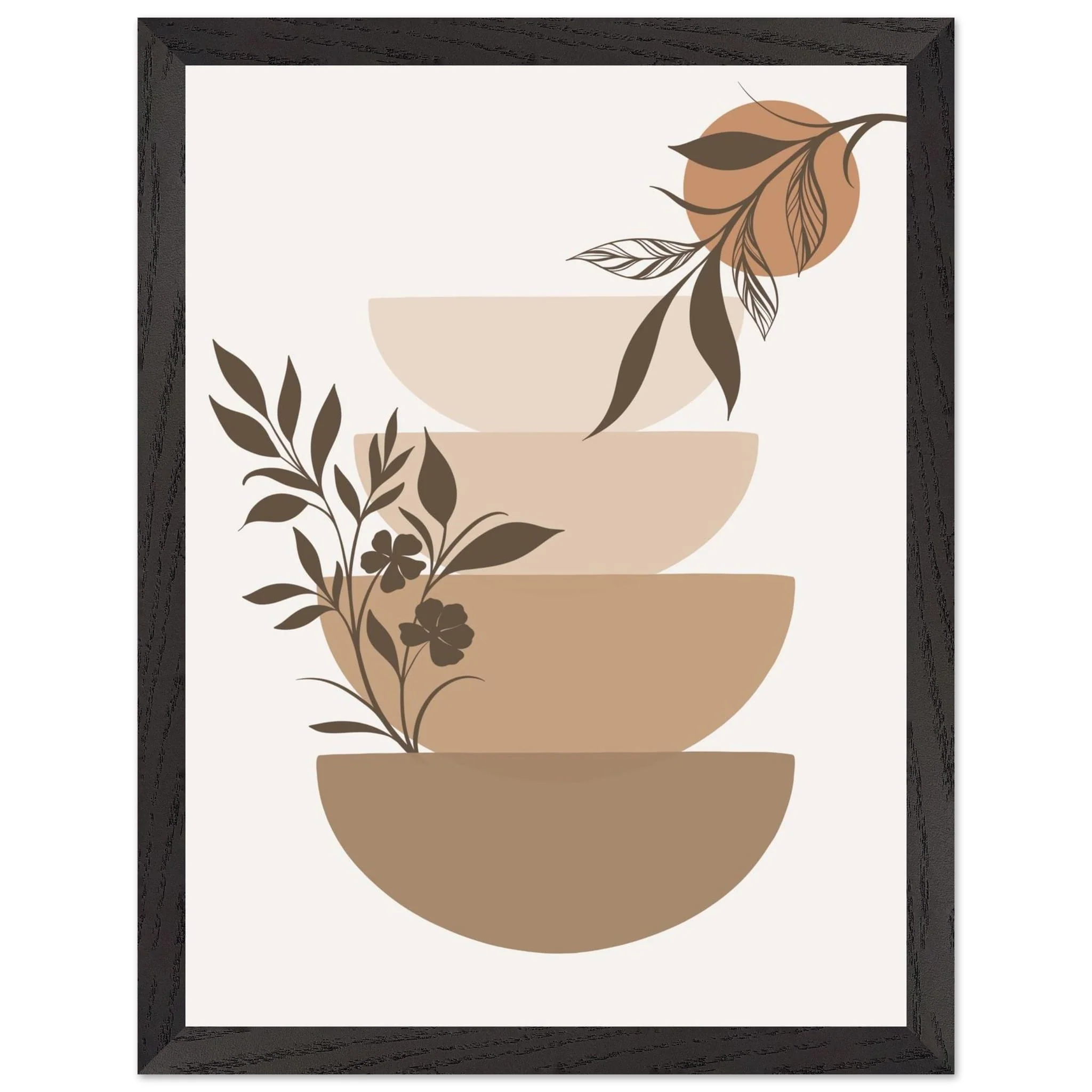 Artfulprints Poster met Lijst Boho – Botanical stack - 30x40 cm - Bruin - 51Dnspod | Smaakvolle damp – Verzendkosten vrij vanaf 40€ Artfulprints Poster met Lijst Boho – Botanical stack - 30x40 cm - Bruin - 51Dnspod | Smaakvolle damp – Verzendkosten vrij vanaf 40€