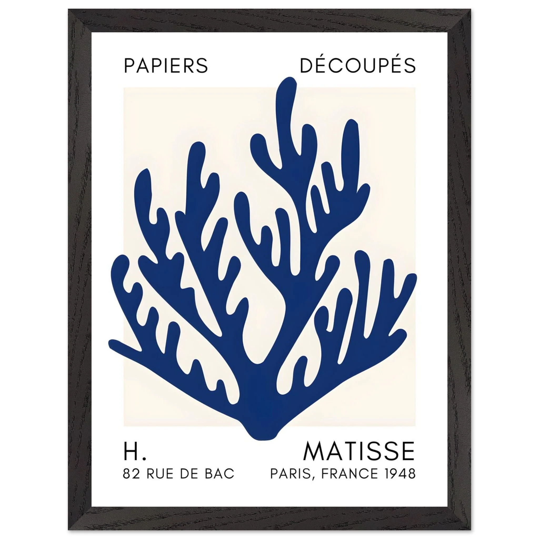 Artfulprints Poster met Lijst Matisse – Coral harmony navy blue II - 30x40 cm - Blauw - 51Dnspod | Smaakvolle damp – Verzendkosten vrij vanaf 40€ Artfulprints Poster met Lijst Matisse – Coral harmony navy blue II - 30x40 cm - Blauw - 51Dnspod | Smaakvolle damp – Verzendkosten vrij vanaf 40€